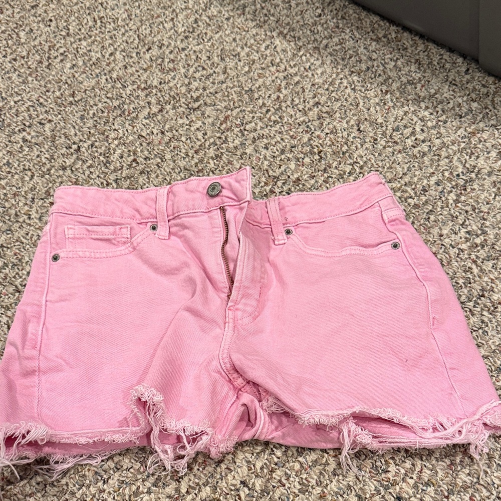 Old Navy Pink Denim Cutoff Shorts